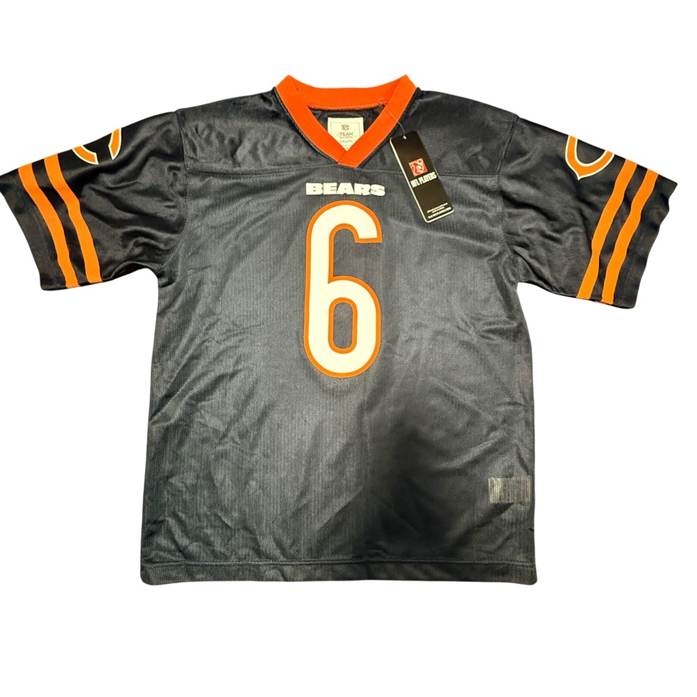 NFL Team Apparel Chicago Bears Jay Cutler 6 Youth XL 14/16 Jersey Navy Blue NWT